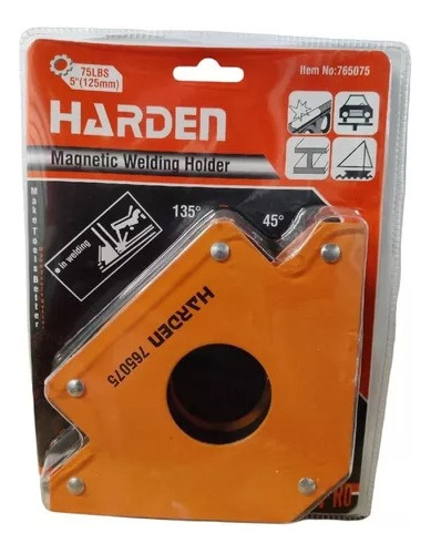 Escuadra Magnetica Para Soldar 75lb Harden 765075