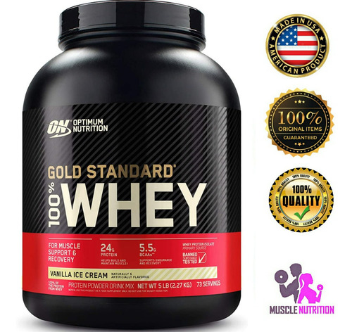 Whey Gold Standard Protein 5 Lbs Regis Sanitario Ecuatoriano