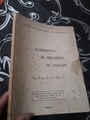 Libro Elementos De Mecánica De Suelos Emilio  Uni