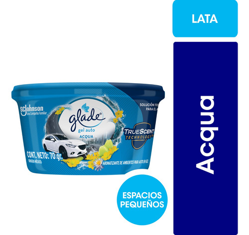 Glade Gel Auto Acqua X 70 G X 6 Unidades