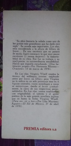 Las Olas. Virginia Woolf