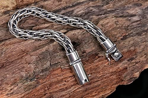 Wklfai Pulsera De Cadena Trenzada Tejida Para Hombre Con Cie