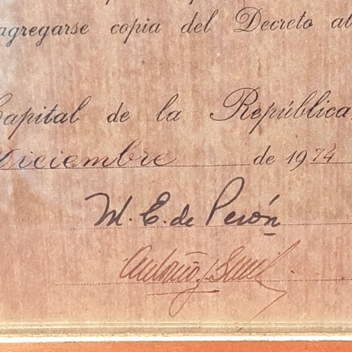 Diploma Fuerzas Aerea Firmado Por Estela M. De Peron - 1265