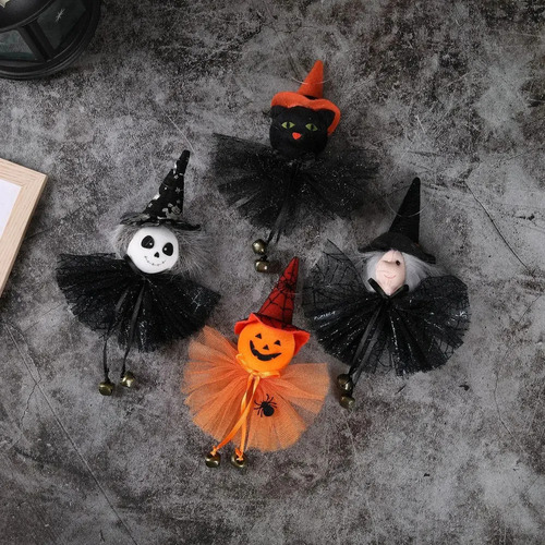 Colgante Halloween Con Forma Calabaza, Fantasma, Bruja