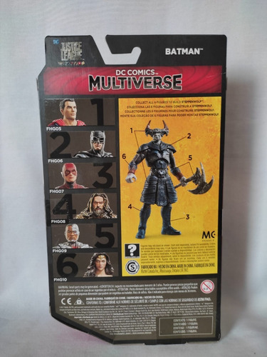 Imagen 2 de 2 de Batman Dc Multiverse Baf Steppenwolf Liga De La Justicia