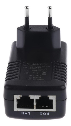 Adaptador Electricidad Sobre De Inyector Poe 12v 1a Para Af