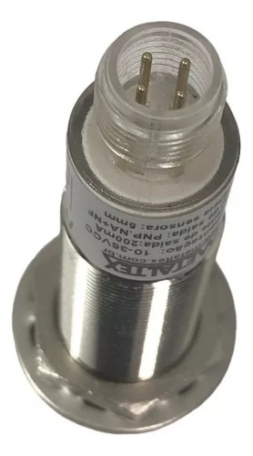Sensor Cilíndrico Indutivo M18 Pnp I18-5-dpc-k12 Conexão M12