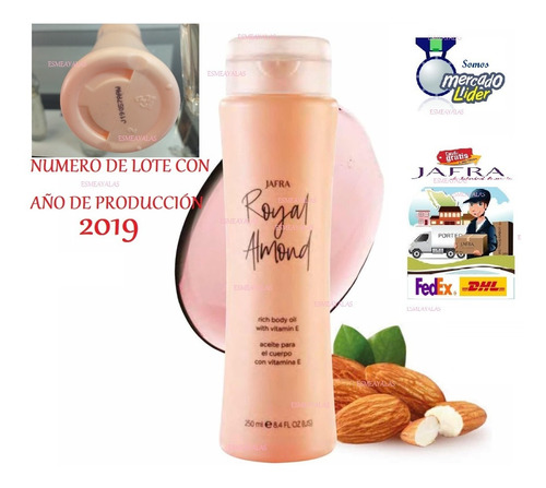 Jafra 1 Aceite Almendras Royal Almond 250 Ml Con Vitamina E
