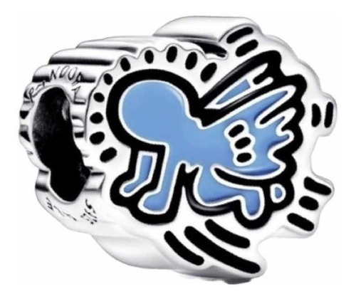 Charm Plata Pandora Original Ángel Radiante Keith Haring