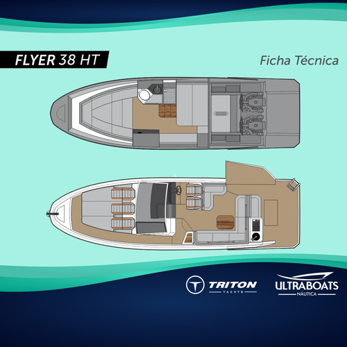 Lancha Triton Flyer 38 Ht || Zero ||