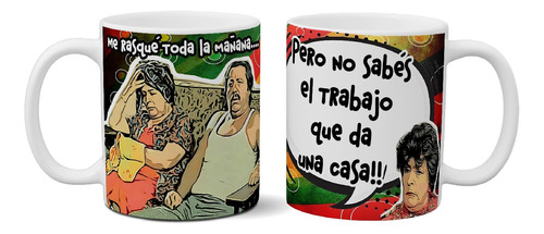 Taza De Ceramica Esperando La Carroza Edicion Comic Codigo 6
