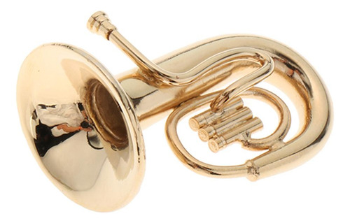 Miniatura De Metal Tuba Mini Modelo De Móveis De Boneca