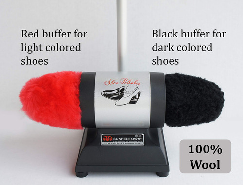 Pulidor De Zapatos Spt Uc-989a Dual-buffer 100% Lana De Cord