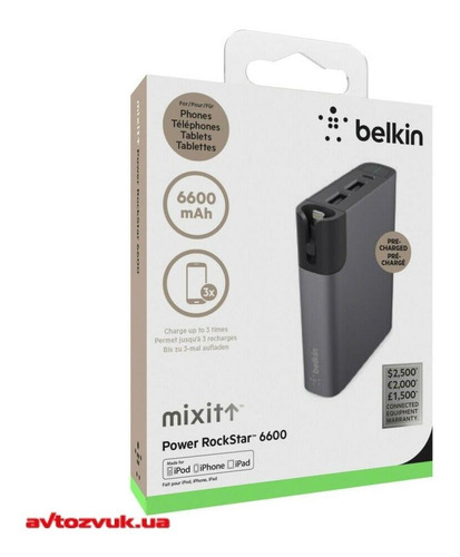 Bateria Portatil Universal Power Rockstar De 6600 Mah Belkin