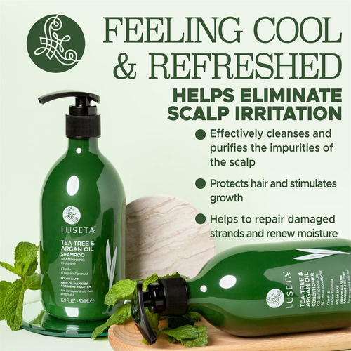 Conjunto De Shampoo E Condicionador Luseta Com Melaleuca E M