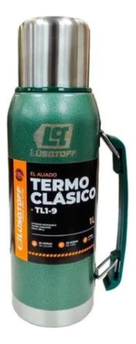 Termo Acero Inoxidable Lusqtoff 1 Litro Tapón Cebador Verde