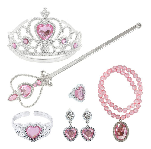Accesorios Para Disfraz De Princesa, Tiara Con Guantes, Cuel