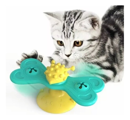 Juguete Interactivo Giratorio Catnip Gato