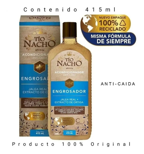 Acondicionador Tio Nacho Engrosador Anticaida 415ml Original