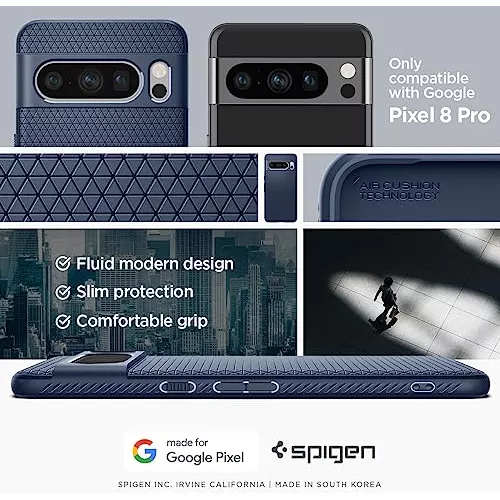 Funda Para Google Pixel 8 Pro Spigen Liquid Air Armor Azul