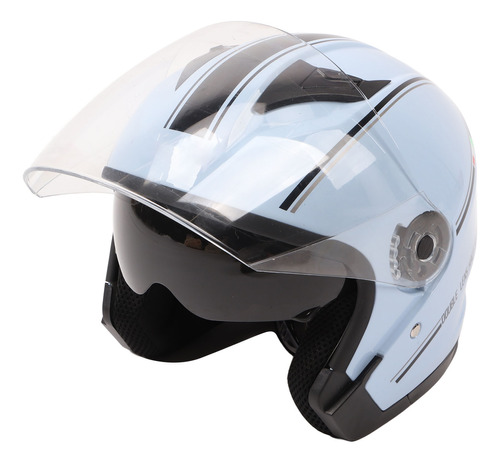 Casco De Media Moto, Compacto, Ligero, Abdominales, Cara Abi