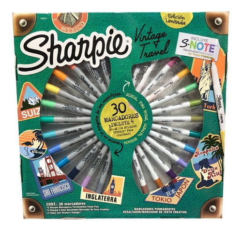 Ruleta Sharpie Vintage (30 Piezas)