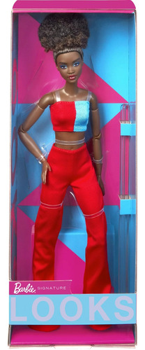 Muñeca Barbie Looks Con Afro Y Top A Cuadros 28 Cm 2023