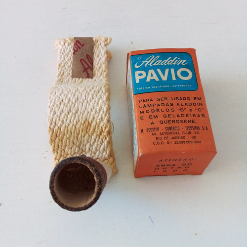 Pavio Aladdin Antigo Para Lamparina E Geladeira (Usado)