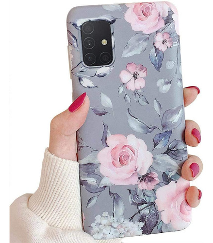 Funda Protectora Para Samsung Galaxy A51 - Diseno Floral