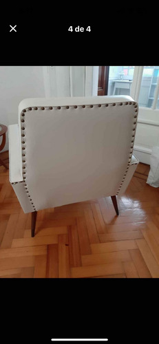 Sillón Americano Escandinavo En Excelente Estado!!! Bordó Liso (Usado)