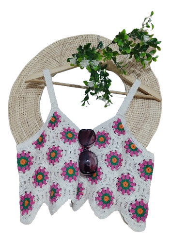 Blusa Crochet Bohemia Mujer