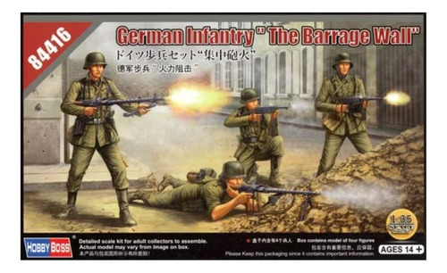 Soldados Infanteria Barage Wall 1/35 Hobbyboss 84416 Maqueta