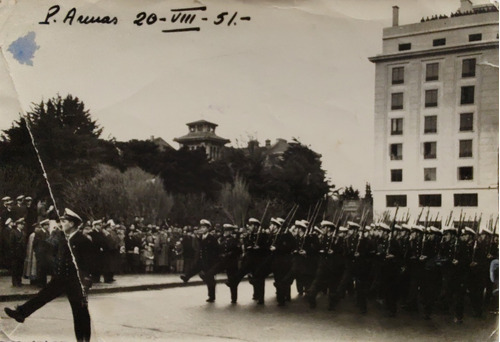 Foto Punta Arenas 1951 Desfile Armada De Chile (ff535