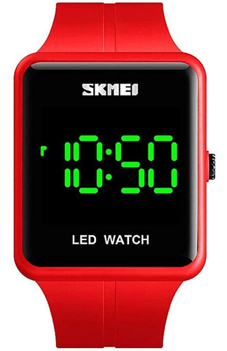 Gran Cara Led Reloj Digital Fecha Hora 3bar Reloj De Pu...