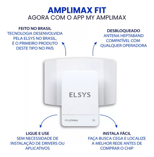 Kit 10 Unidades Amplimax Fit Elsys