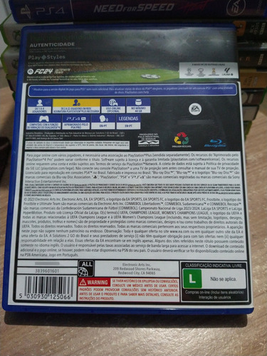 Fc 24 Fifa 24 Ps4 Mídia Física Original (Usado)