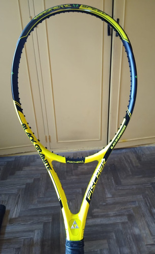 2 Raquetas De Tenis Fischer Black Granite Amarillo 4 3/8 (Usado)