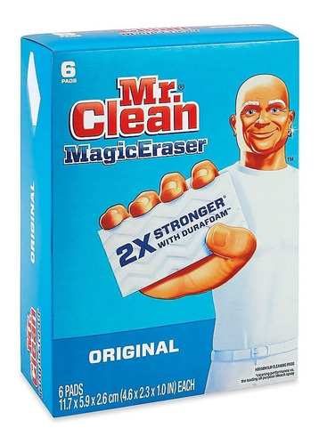 Imagen 1 de 1 de Esponja Mr. Clean Eraser de espuma de poliuretano pack x 6