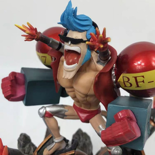 Figura Franky One Piece Anime Muñeco Sentado Pvc