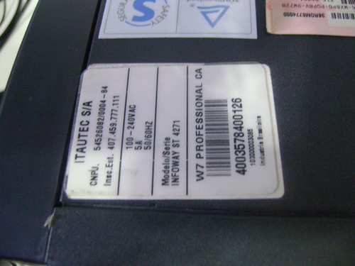 Computador Positivo Proc I5, 4gb Memoria ,hd 320 Semi -novo