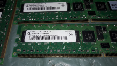 Imagem 2 de 5 de Memória 1gb 1rx4 Pc2 4200r Hp Ecc Ab564ax Lote C/8 (2756)