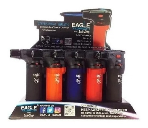 Caja 15 Encendedores Eagle Torch Pt101u Mayoreo Lote
