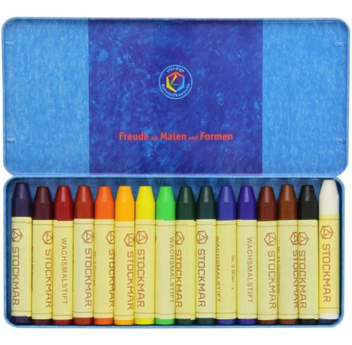 Crayones De Cera De Abejas Stockmar, Juego De 16