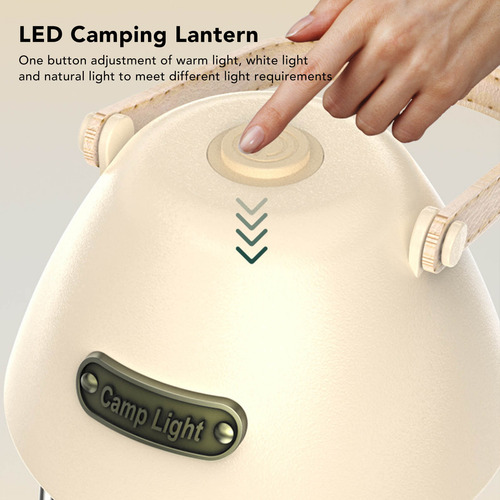 Linterna Led Recargable Para Acampar Con 3 Modos De Luz Para