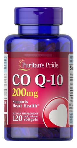 Coenzima Q10 200mg 120 Softgels - Puritans Pride