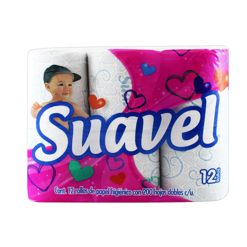 Papel Higiénico Suavel Con 12 Rollos