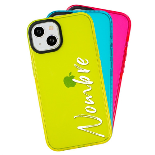 Funda Para iPhone Uso Rudo Antigolpes Personalizada Nombre