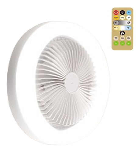 Ventilador De Techo Con Lámpara Led Nuevo Con Control Remoto