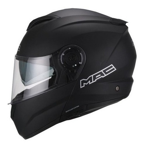 Casco Rebatible Mac Rock Negro Mate L - Bondio