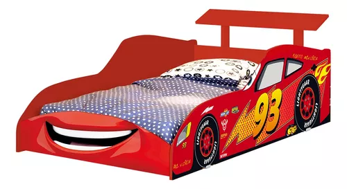 Mini Cama Infantil Carro de Corrida Vermelho